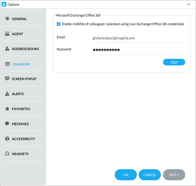 Microsoft Enterprise Calendars enter the Attendant Console.